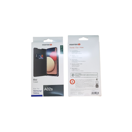 Etui ESSENTIELB pour Samsung Galaxy A02s Noir - Protections Ref F4020