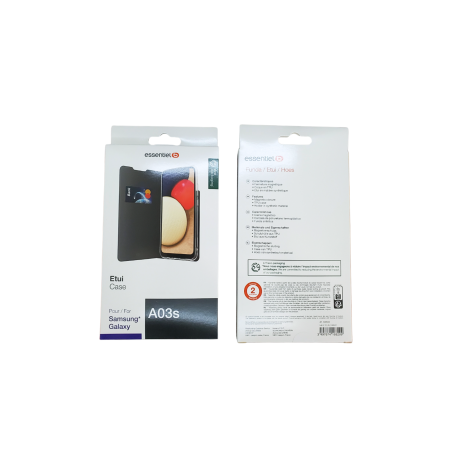 Etui ESSENTIELB pour Samsung Galaxy A03s Noir - Protections Ref F4029