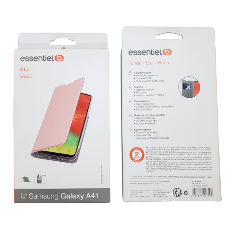 Etui ESSENTIELB pour Samsung Galaxy A41 Rose — Accessoire · Smarty Paris 18e