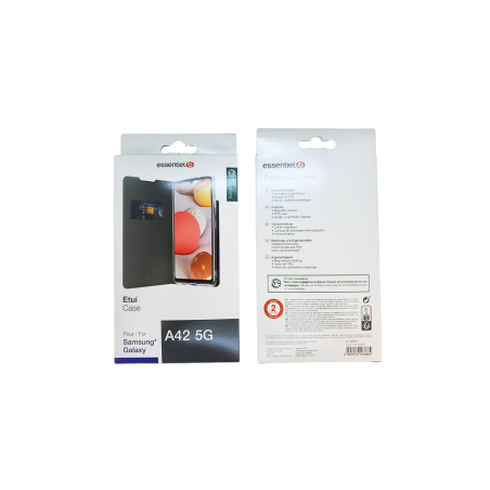 Etui ESSENTIELB pour Samsung Galaxy A42 5G Noir - Protections Ref F403