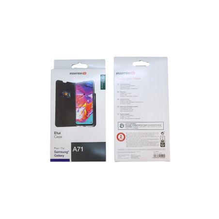 Etui ESSENTIELB pour Samsung Galaxy A71 Noir - Protections Ref F4065 |