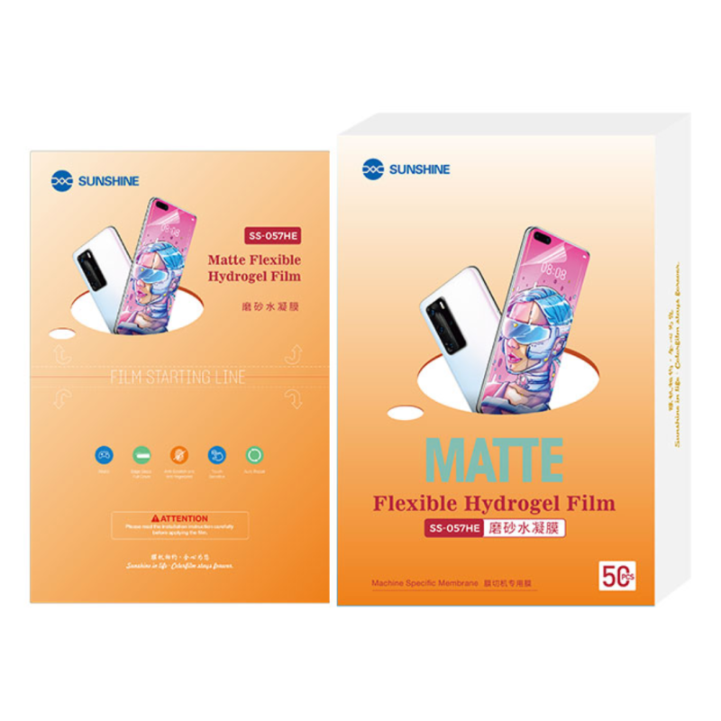 Film Hydrogel Givré SUNSHINE SS-057HE - 50Pcs (Code SUNSHINE) — Sunshine · Smarty Paris 18e