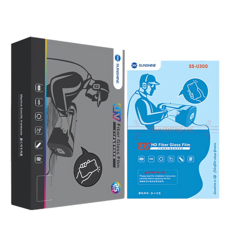 Film Protection HD UV Fiber de Verre+Boîte à Lumière UV SUNSHINE SS-U300 - 25 Pcs (Code SUNSHINE) — Sunshine · Smarty Paris 18e