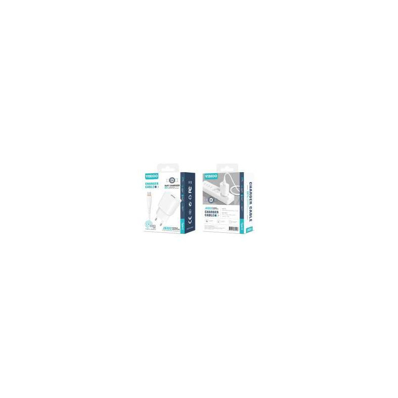 Kit Chargeur USB / Type C 2.4A - D-power J8202 - Blanc