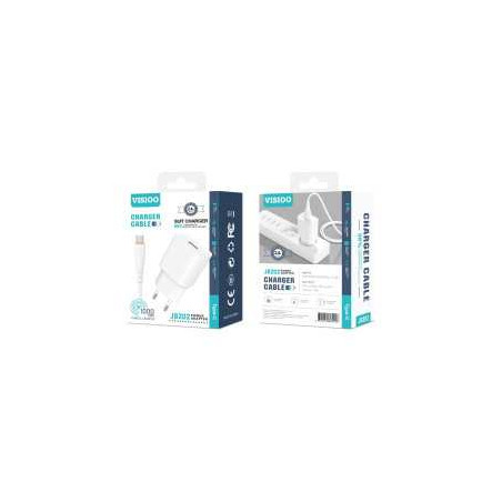 Kit Chargeur USB / Type C 2.4A - D-power J8202 - Blanc - Protections R