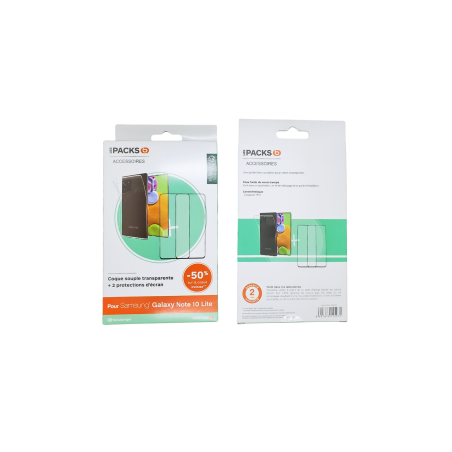 Pack Coque + Verre Trempé ESSENTIELB pour Samsung Note 10 Lite - Prote