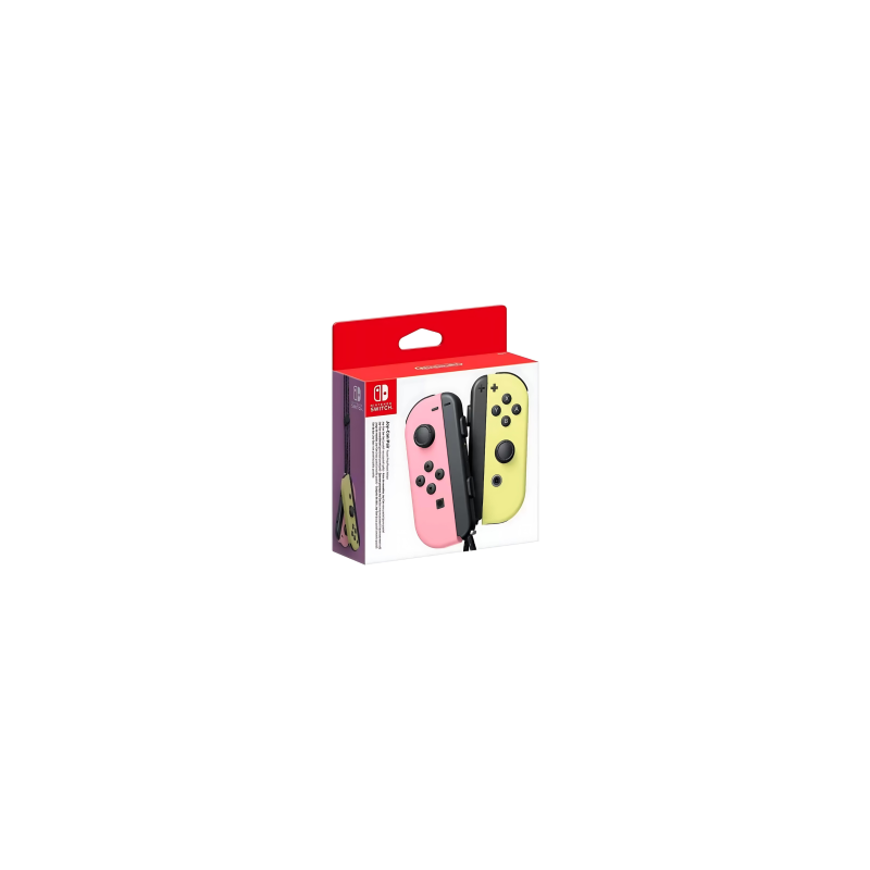 Paire de Manettes Joy-Con Switch Nintendo Rose Pastel / Jaune Pastel · Smarty Paris