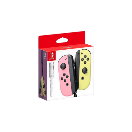 Paire de Manettes Joy-Con Switch Nintendo Rose Pastel / Jaune Pastel · Smarty Paris
