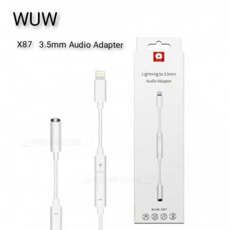 Adaptateur Lightning vers Jack 3.5mm Audio avec Bluetooth (W