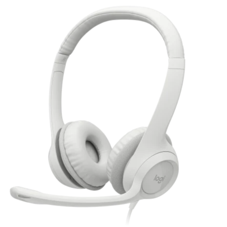 Casque Stéréo Filaire USB Logitech H390 - Blanc — Logitech ·