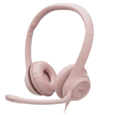 Casque Stéréo Filaire USB Logitech H390 - Rose — Logitech · 