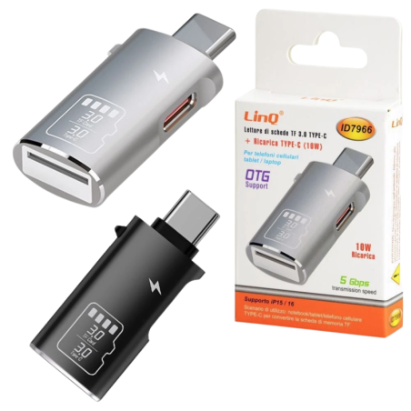 Lecteur de Cartes Micro-SD/TF 3.0 USB-C - LinQ ID7966 — LinQ · Smarty Paris 18e