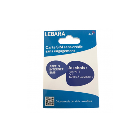 Carte SIM Prépayée Lebara Sans Crédit Inclus — Reconditionné Garanti 12 mois · Smarty Paris