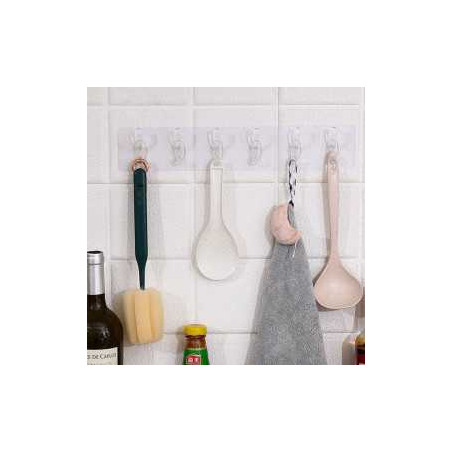 Crochet d'Angle Sans Clous pour une Organisation Facile - Transparent