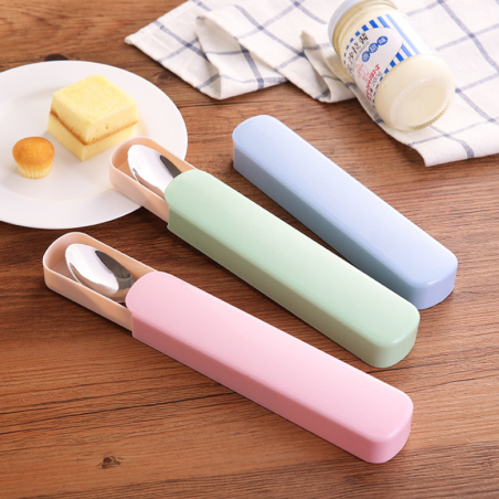 Camping Cutlery Set ECO – Blue Stainless Steel 2-Piece