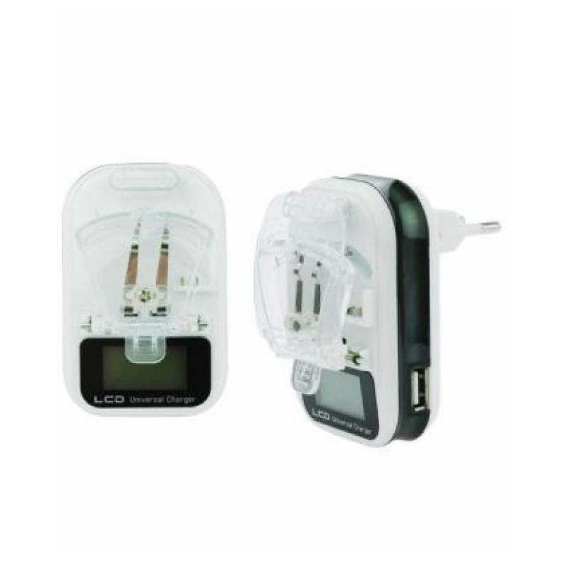 Universal Battery Charger ECO – Display and 5.5V USB Port