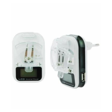 Universal Battery Charger ECO – Display and 5.5V USB Port