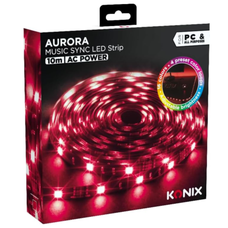 Bande Lumineuse Gaming Konix Aurora Music LED Strip 10m