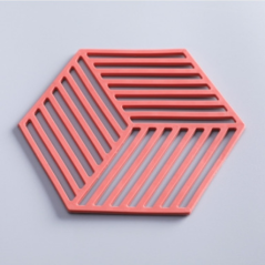 Dessous de Plat Silicone Rayé - Rouge | Smarty Paris 18e