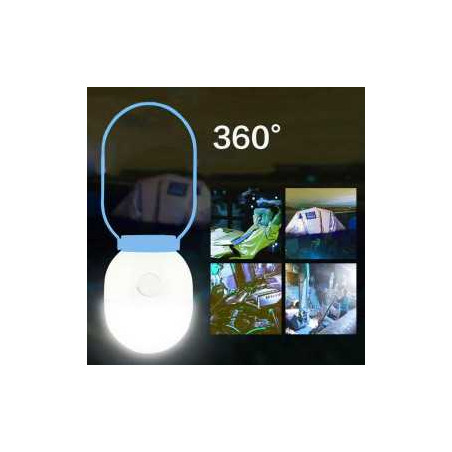 Lampe LED 6W de Secours Rechargeable 5400mAh KANGMING KM-7738 - Bleu -
