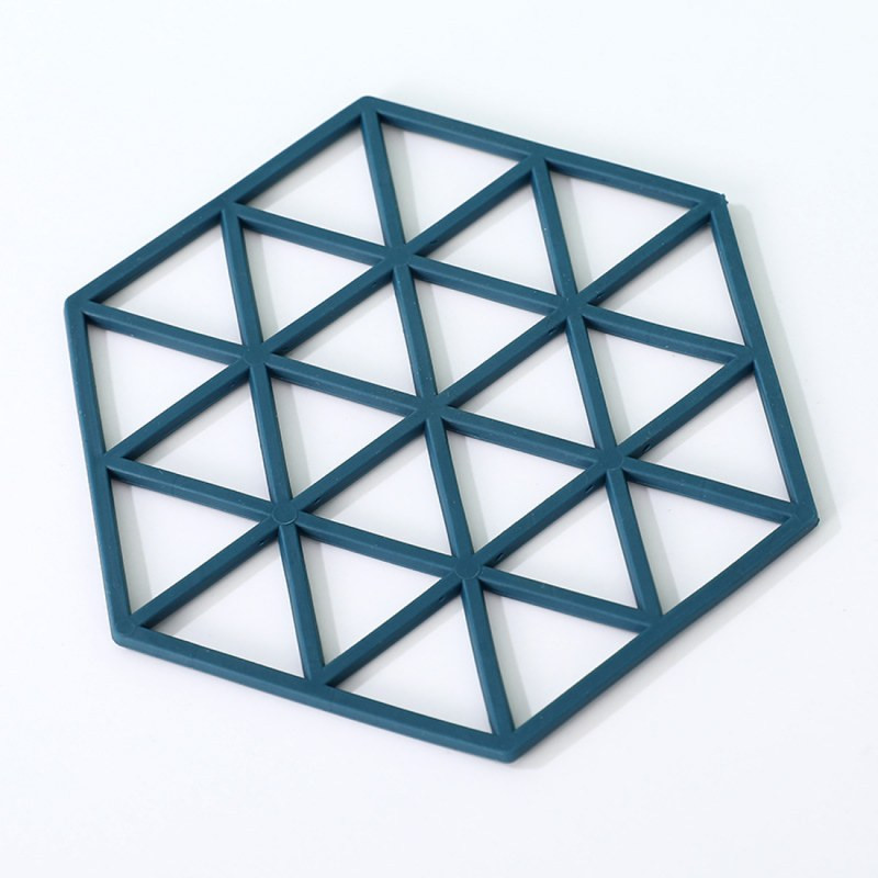 Dessous de plat silicone ECO – Triangle bleu