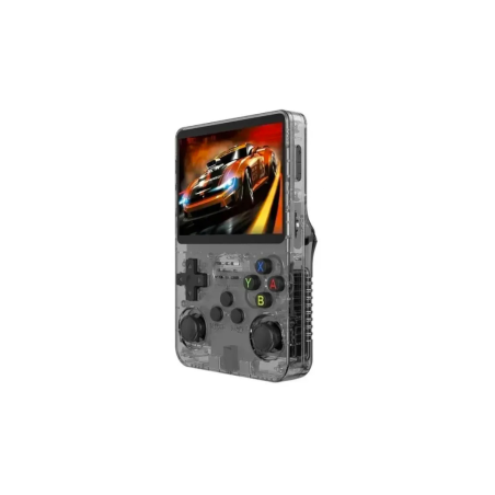 Mini Console de Jeu Vidéo Portable R36s Écran IPS 3,5" 64 Go - Noir -
