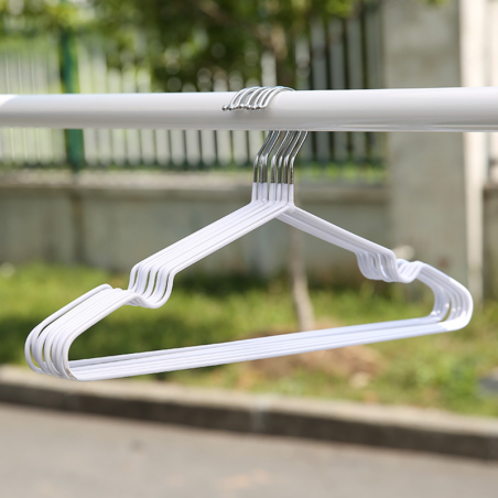 Slim Metal Hangers ECO – Pack of 10 White
