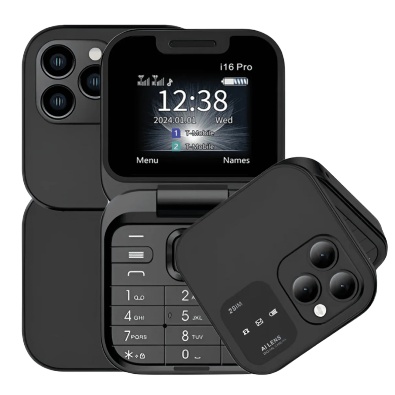 Mini Telephone Portable i16 Pro Dual Nano SIM