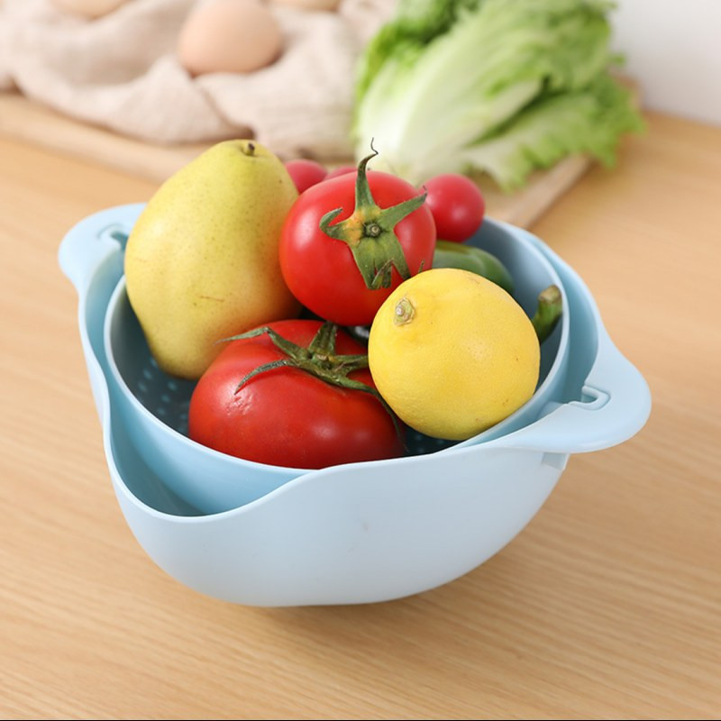 Panier de lavage légumes double couche ECO – Plastique