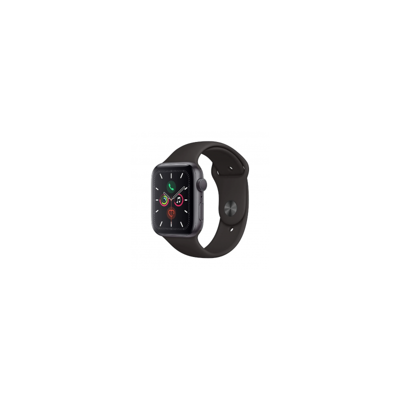 Montre Connectée Apple Watch Series 5 GPS 44mm Aluminium Noir avec Bracelet - Reconditionné grade B