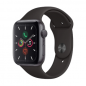 Montre Connectée Apple Watch Series 5 GPS 44mm Aluminium Noir avec Bracelet - Grade B (TVA Sur Marge)*