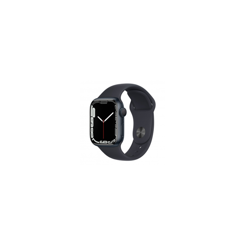 Montre Connectée Apple Watch Series 7 GPS 41mm Minuit Aluminium avec Bracelet - Reconditionné grade A