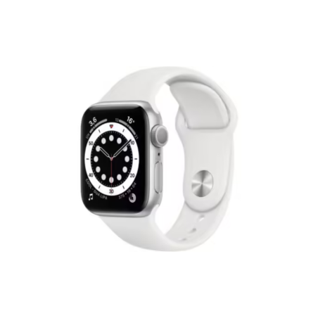 Montre Connectée Apple Watch Séries 6 GPS 40mm Argent avec bracelet - Grade A avec Boîte et Chargeur — R3 · Smarty Paris 18e