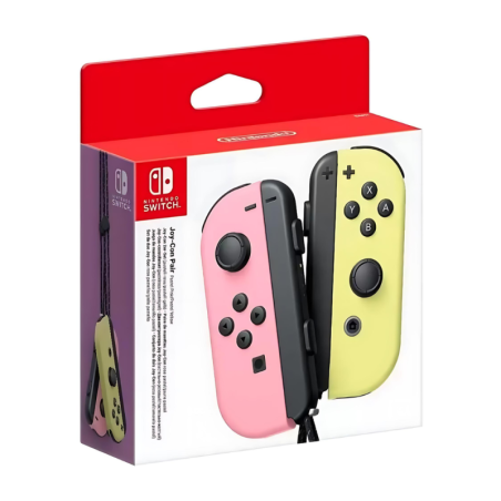 Paire de Manettes Joy-Con Switch Nintendo Rose Pastel / Jaun