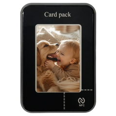 Porte-Carte Magnétique & Support avec Écran E-Ink NFC – Personnalisation Instantanée - Photo Changeabl… — ECO · Smarty Paris 18e