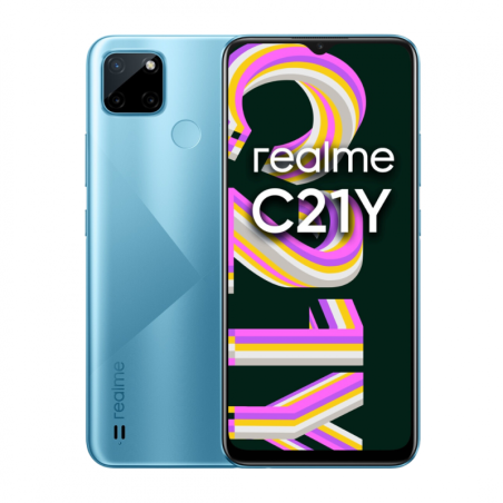 Realme C21Y 4+64 Go Bleu - Grade A avec Boîte | Smarty Paris