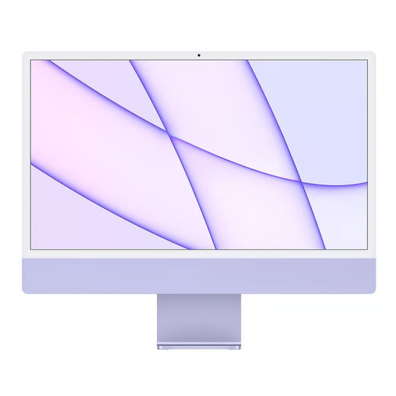 Desktop Apple iMac 24-inch 4.5K M1 – 8GB/256GB SSD Purple · Refurbished