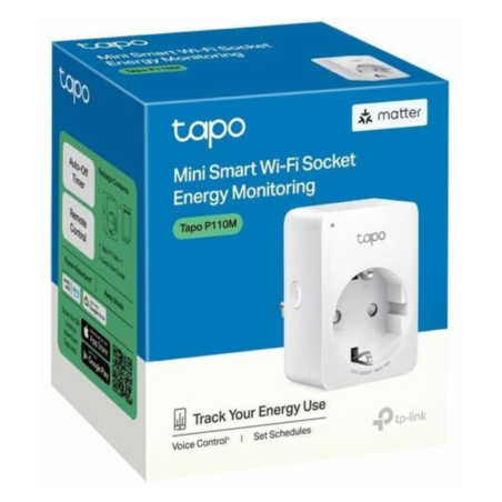 Prise intelligente TP-Link P110M – Wi-Fi Blanc