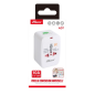 Locking Travel Adapter FASR AD7 – UK/AU/US/EU 10A White Locking Travel Adapter FASR AD7 – UK/AU/US/EU 10A White