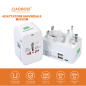Adaptateur de Voyage Universel 6A avec ports USB/Type-C CIAOBOSI TX-8754