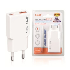 Dual charger LinQ AC3463 PD 30W + QC 3.0