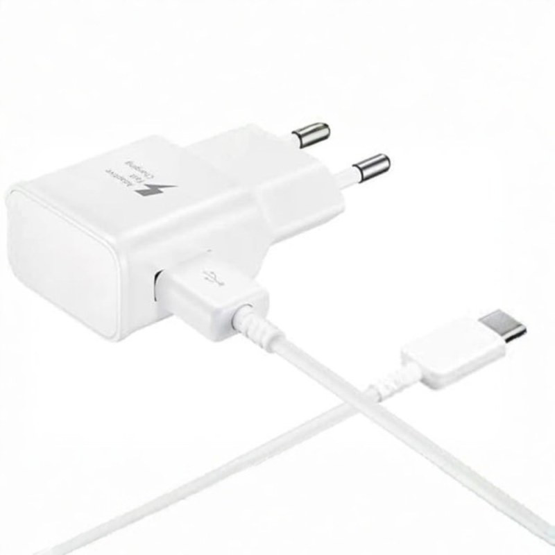 Samsung Chargeur rapide EP-TA200EWE – 15 W + câble USB-C blanc Samsung Chargeur rapide EP-TA200EWE – 15 W + câble USB-C blanc