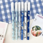 Erasable Ink Pen ECO – 0.5mm Baby Shark, blue and white checks (10-pack)
