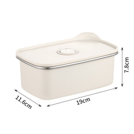 Boîte de conservation hermétique kakam – acier inoxydable 304, 1100 ml