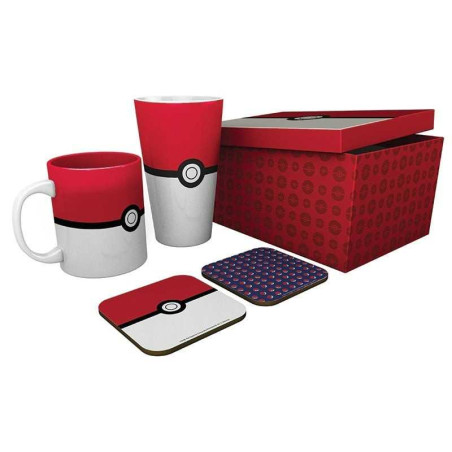 Nintendo Pokemon 3-Piece Gift Set – Mug, XXL Glass and Coaster