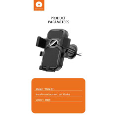 Support Téléphone Voiture - Noir (WUW-Z31) — Accessoire · Sm