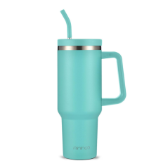 Bouteille d'eau en acier inoxydable isotherme anti-fuite 1183ml - Vert