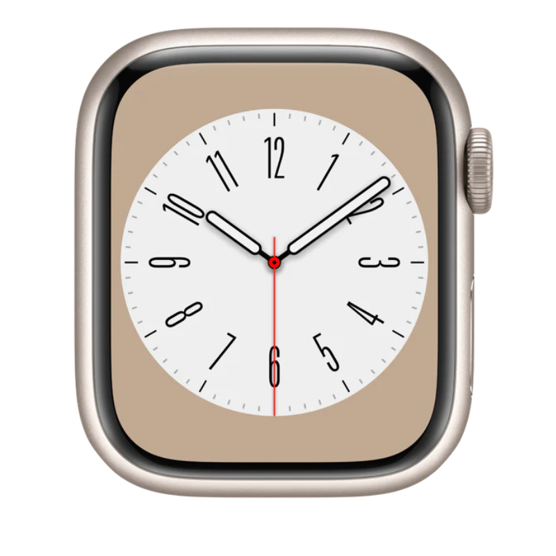 Smartwatch Apple Watch Series 8 GPS 45mm – Starlight aluminum, no band or accessories · Refurbished Grade A