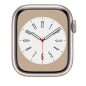 Smartwatch Apple Watch Series 8 GPS 45mm – Starlight aluminum, no band or accessories · Refurbished Grade A