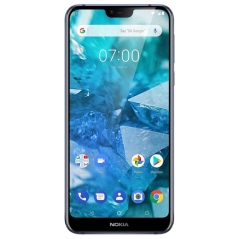 Nokia 7.1 32 Go Français Bleu avec Boîte et Accessoires - Re